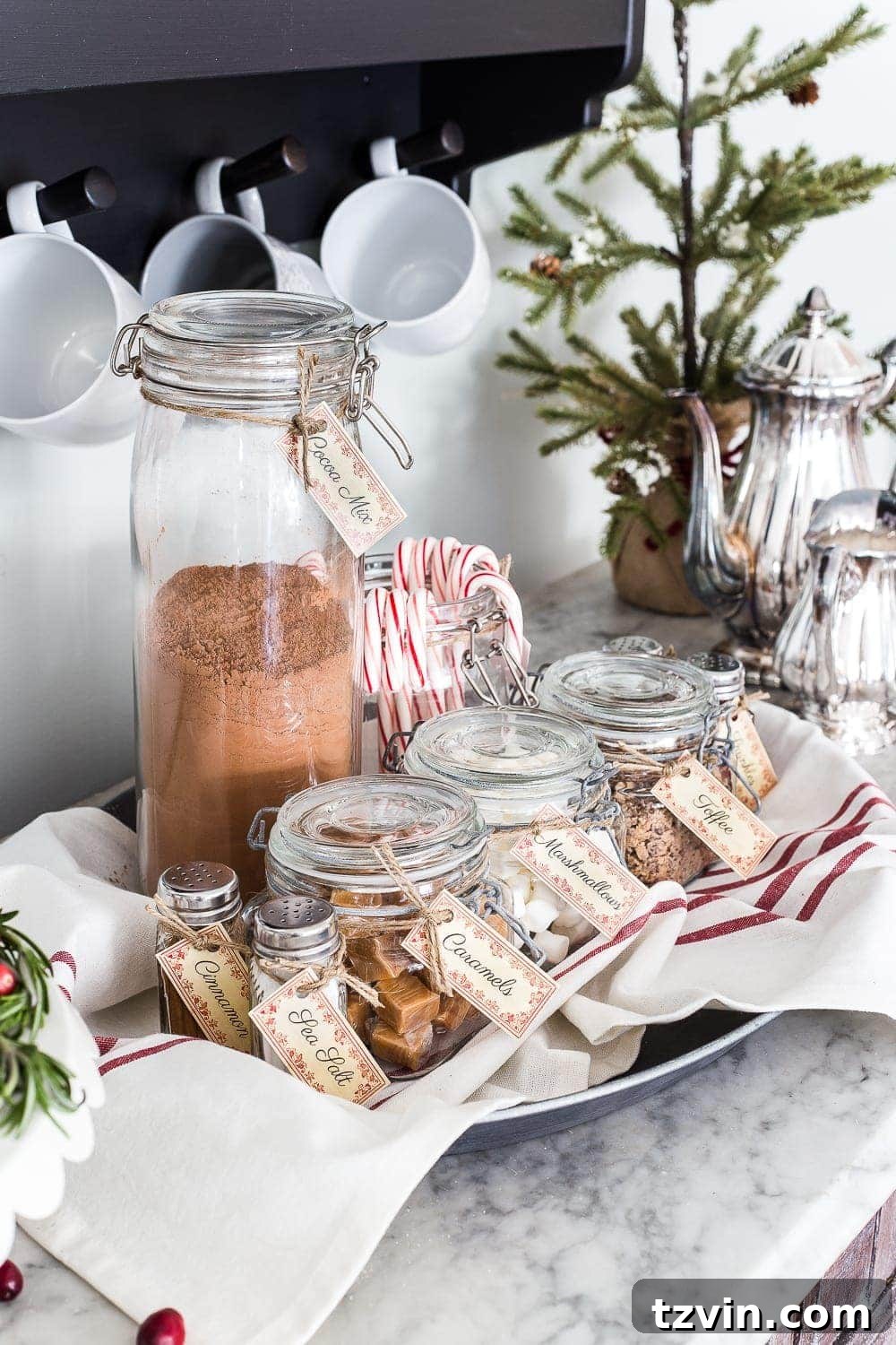 Hot Cocoa Bar with Printable Labels