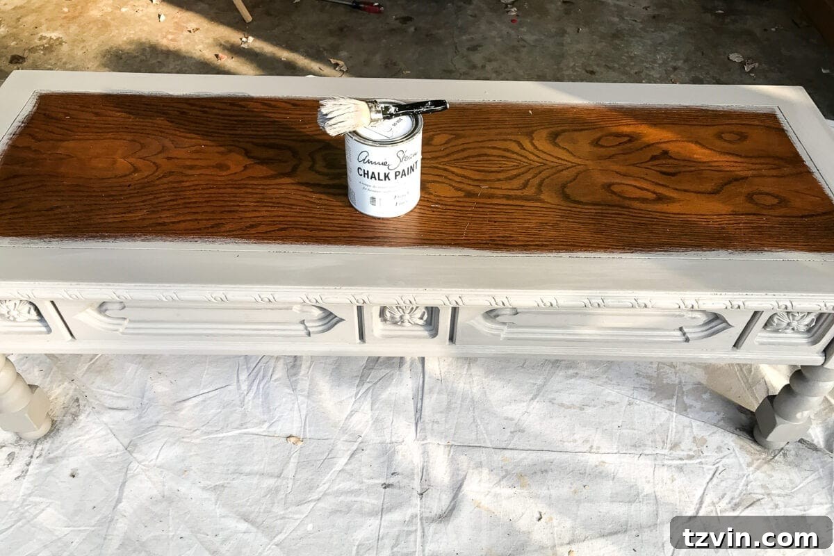 Completed DIY Tufted Ottoman Bench from Repurposed Coffee Table