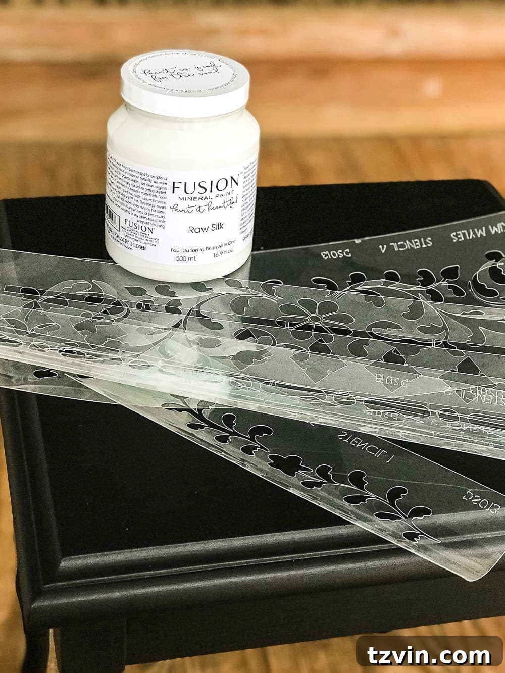 Faux Bone Inlay Nesting Table Revival 5 Faux Bone Inlay Nesting Tables Makeover | blesserhouse.com - How to stencil furniture to look like an Indian bone inlay Anthropologie piece plus more thrift store furniture makeover ideas. #furnituremakeover #knockoff #thrift #stencil