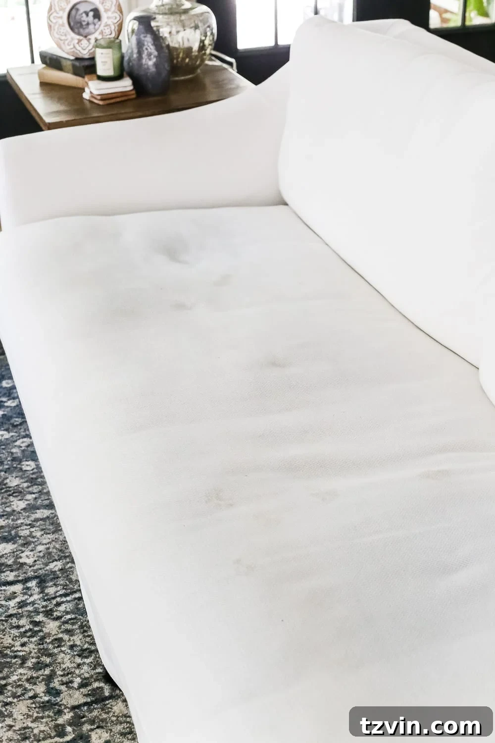 IKEA Farlov Sofa Eight Months On A Long Term Update 5 A complete review the IKEA Farlov sofa- how it holds up after 8 months with 2 dogs and a preschooler, the pros and cons of owning one, and tips to keep it looking bright white. #sofa #ikea #farlov #slipcover #furniture #livingroom