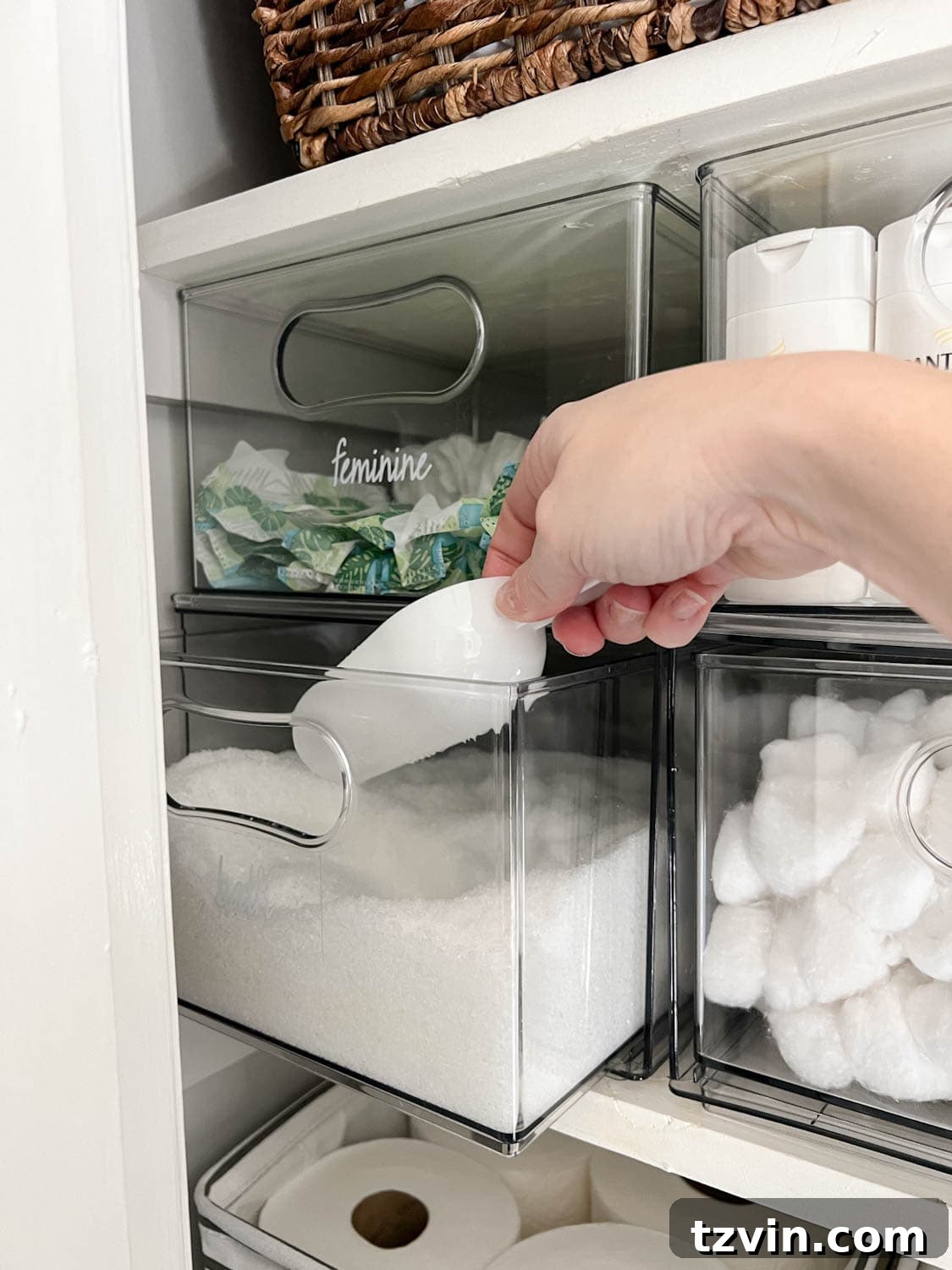 Flawless Bathroom Linen Closet Organization Ideas 6 linen closet storage bins labeled for toiletries