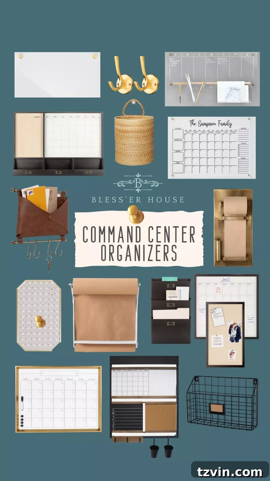 Organizing Your Family: Command Center Essentials 12 command center organizers