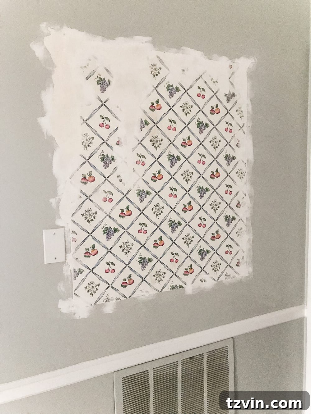 Organizing Your Family: Command Center Essentials 5 wallpaper exposed behind a shelf