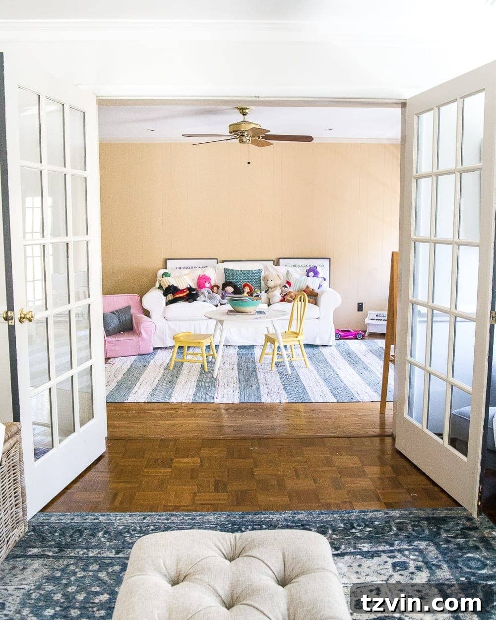 Bright and Whimsical Playroom Makeover