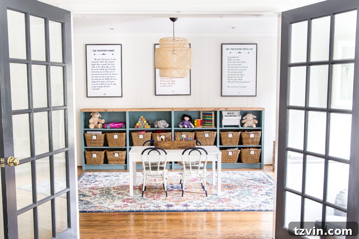 Playroom Makeover with Organized Toys