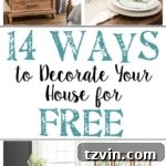 Tried and true ways to decorate and refresh your home completely for free (and maybe even make a little money in the process). #decorating #homedecor #budgetdecor