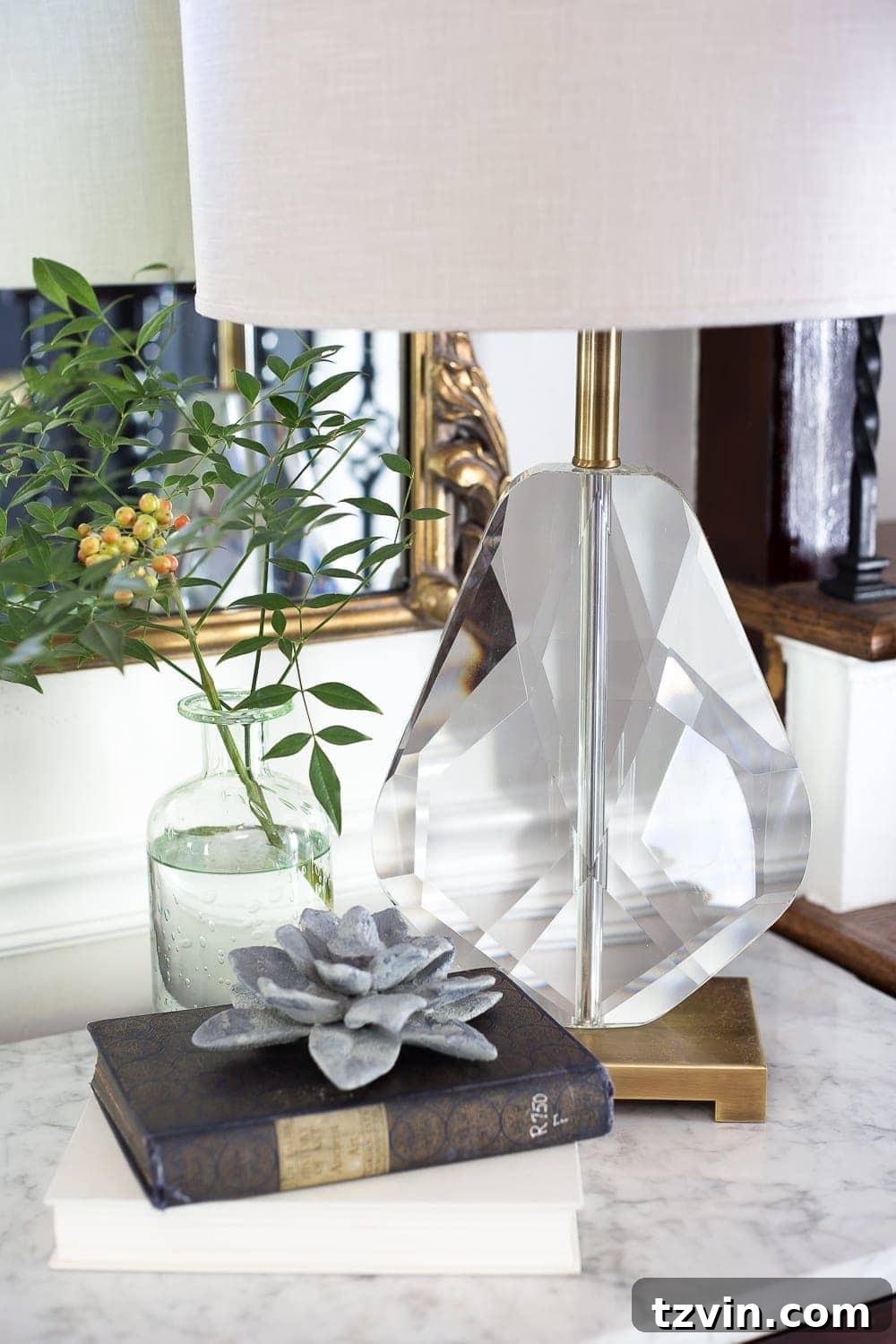 free home decor idea using stems from the yard, displayed elegantly in a vase