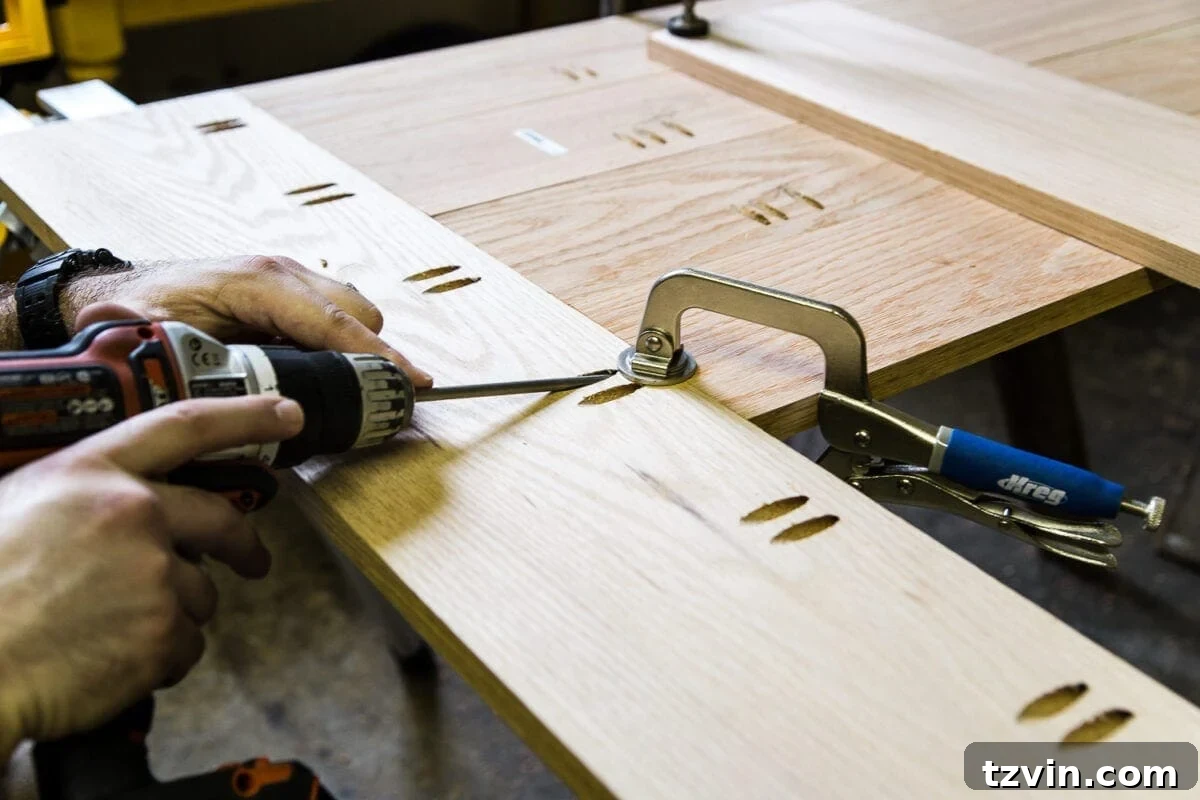 Retrofitted Dining Table: A DIY Project 13 Attaching the end boards