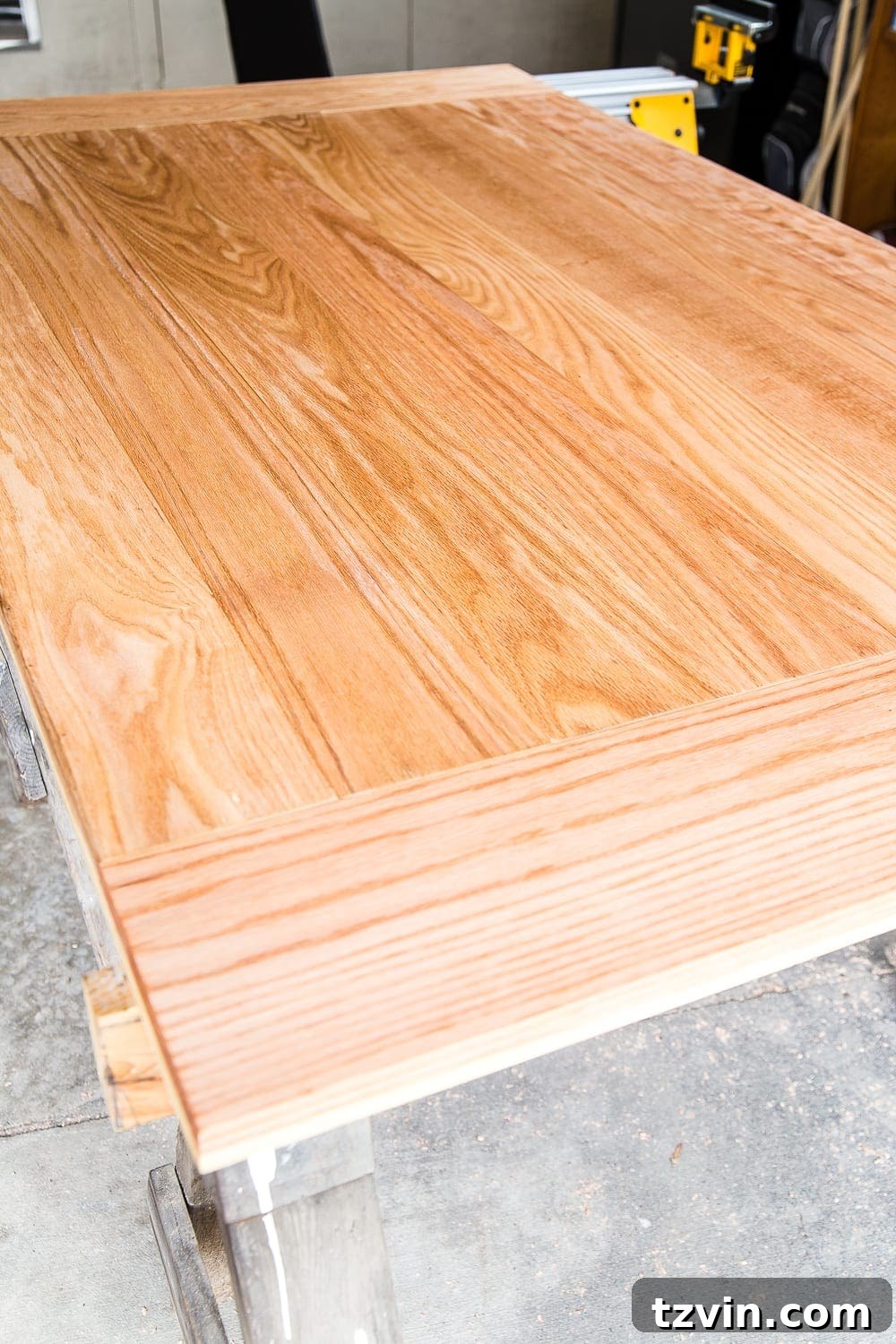 Retrofitted Dining Table: A DIY Project 19 Applying polyurethane