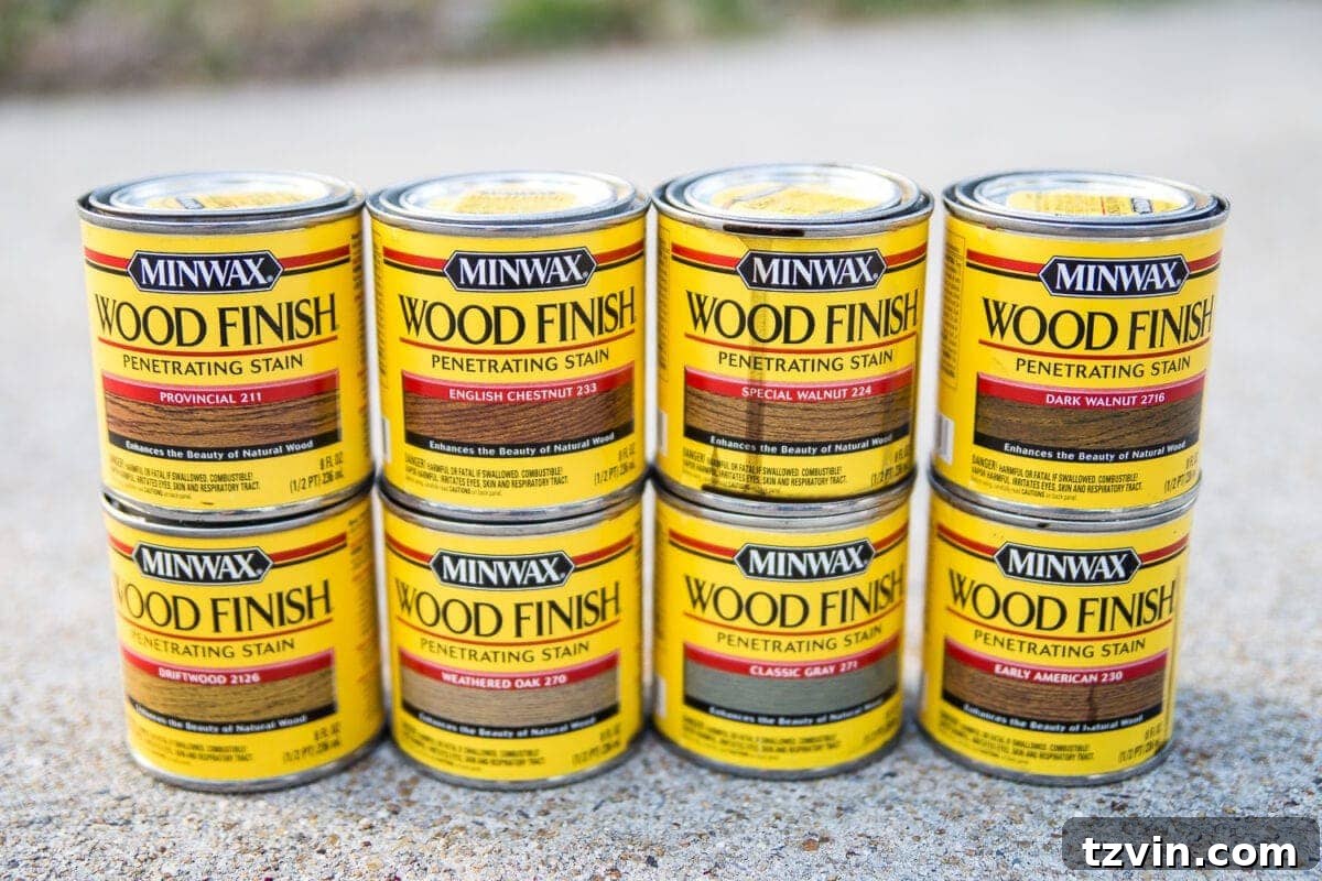 Retrofitted Dining Table: A DIY Project 20 Stain color test on different wood species