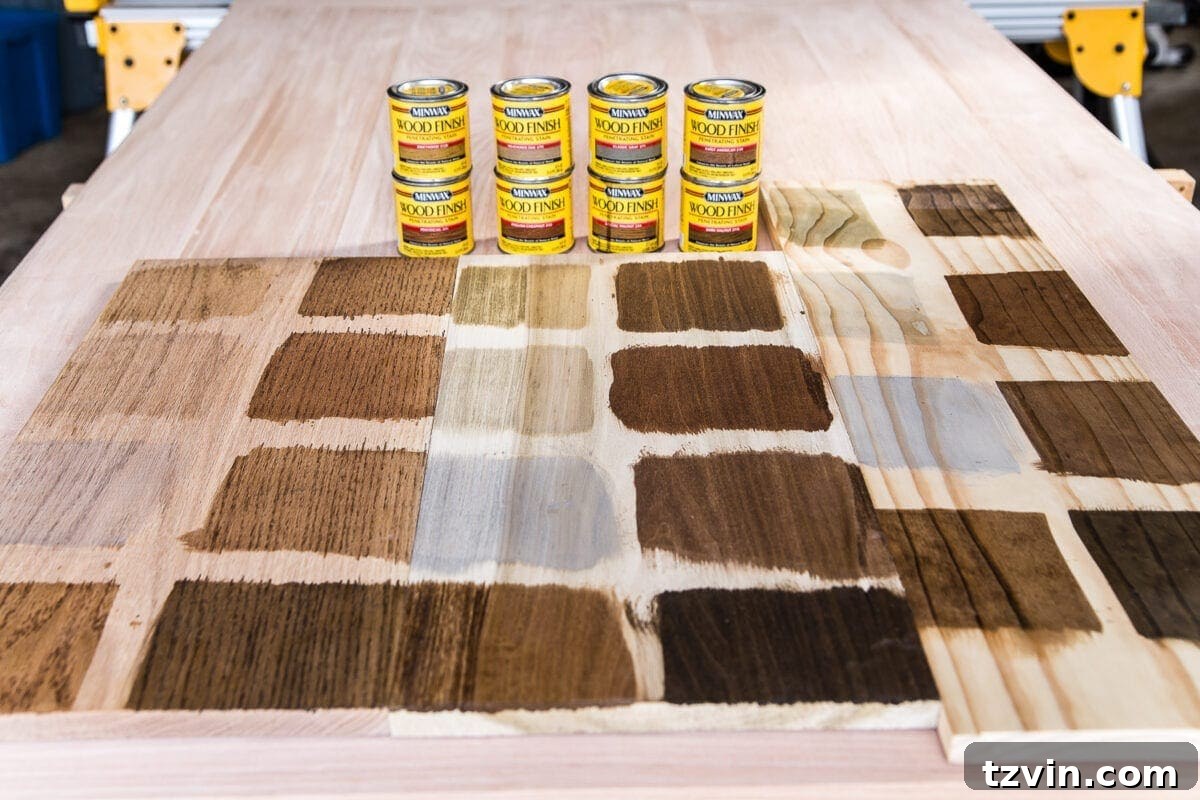Retrofitted Dining Table: A DIY Project 21 Finished stained table top