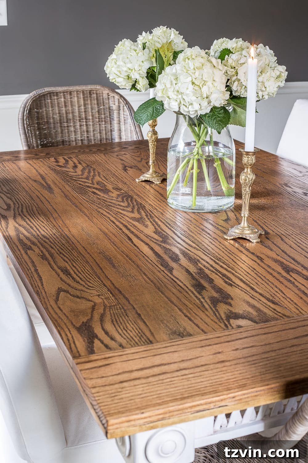 Retrofitted Dining Table: A DIY Project 30 Finished table in the dining room