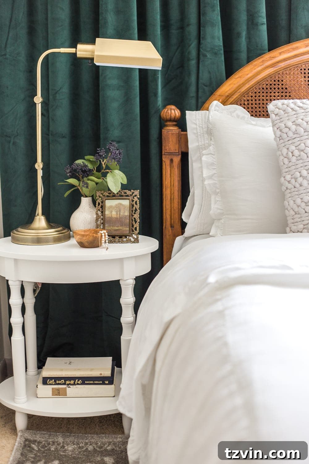 20 Clever Bedside Tables for Compact Bedrooms 8 Using a living room end table as a bedside nightstand
