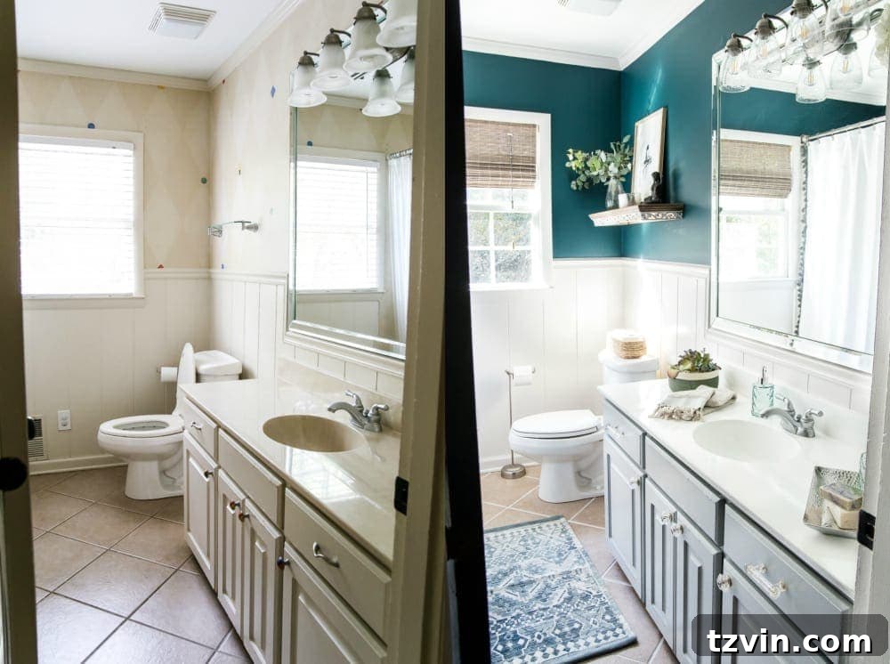 Finished Painted Bathroom