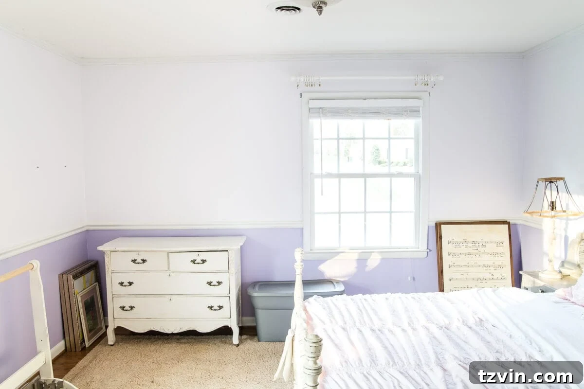 A little girl bedroom makeover with a butterfly theme full of thrifty makeovers, DIYable projects, and Anthropologie style knock-offs. #girlbedroom #littlegirlbedroom #girlroom #littlegirlroom #kidsspaces #kidsdecor #kidsroom #kidsdiy #bedroommakeover #kidsroommakeover #girlbedroommakeover