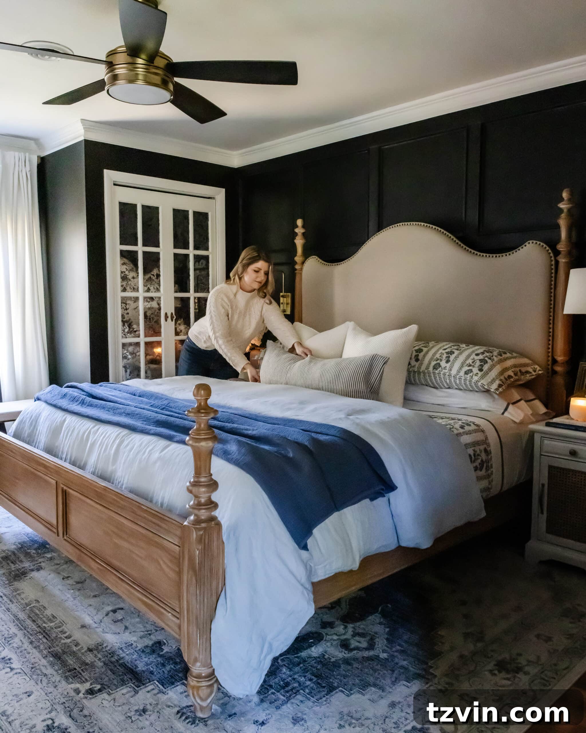 Mastering the Magazine Bed Look 2 Beautifully made bed in a cozy bedroom