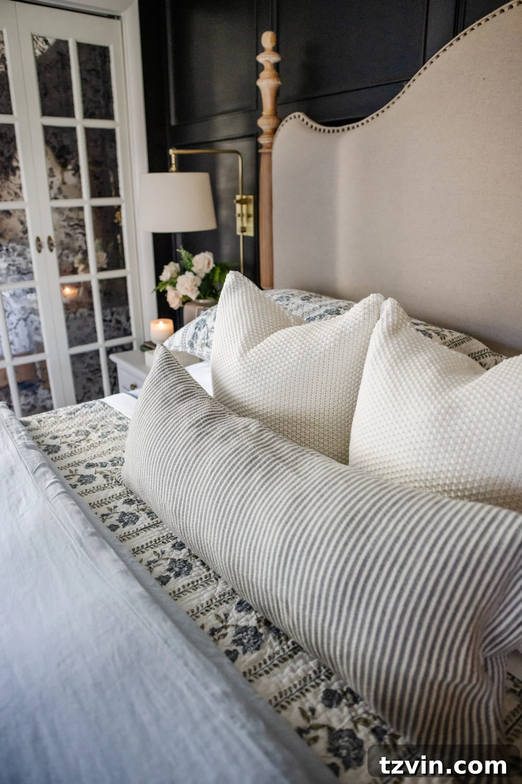 Mastering the Magazine Bed Look 13 Decorative pillows arranged on a bed