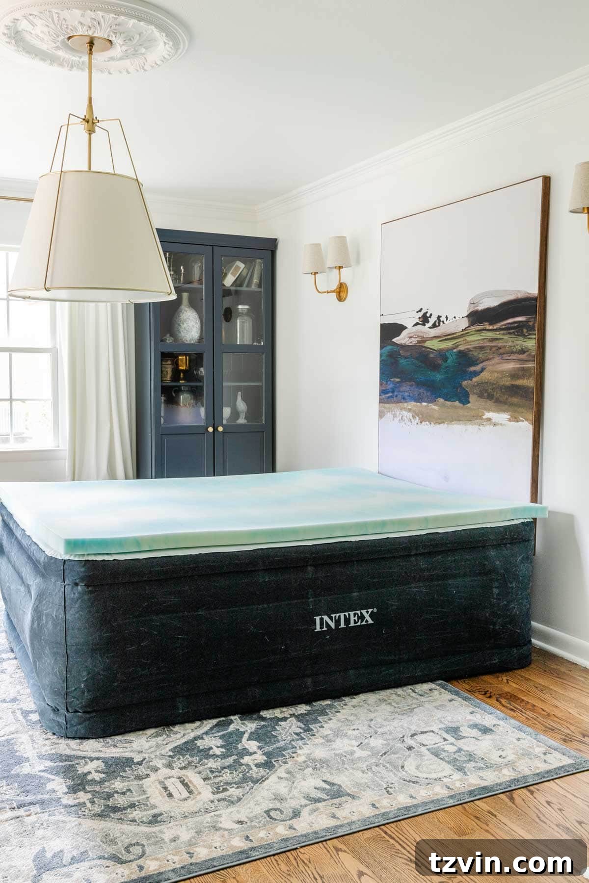 Mastering the Magazine Bed Look 6 Mattress with a mattress topper and protector