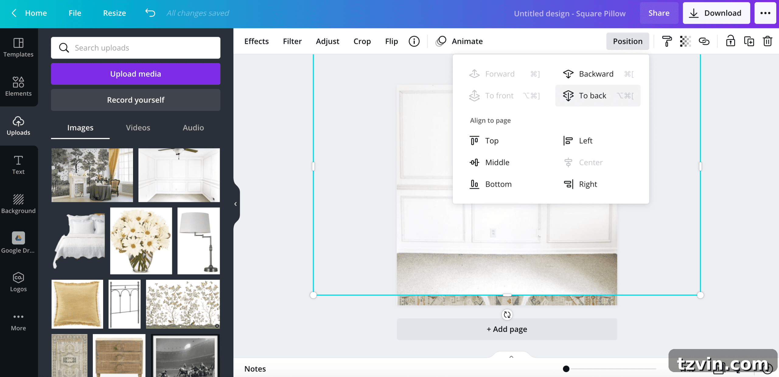 Create Stunning Room Mood Boards with Canva 18 Final visualization of room design with Canva mood board elements