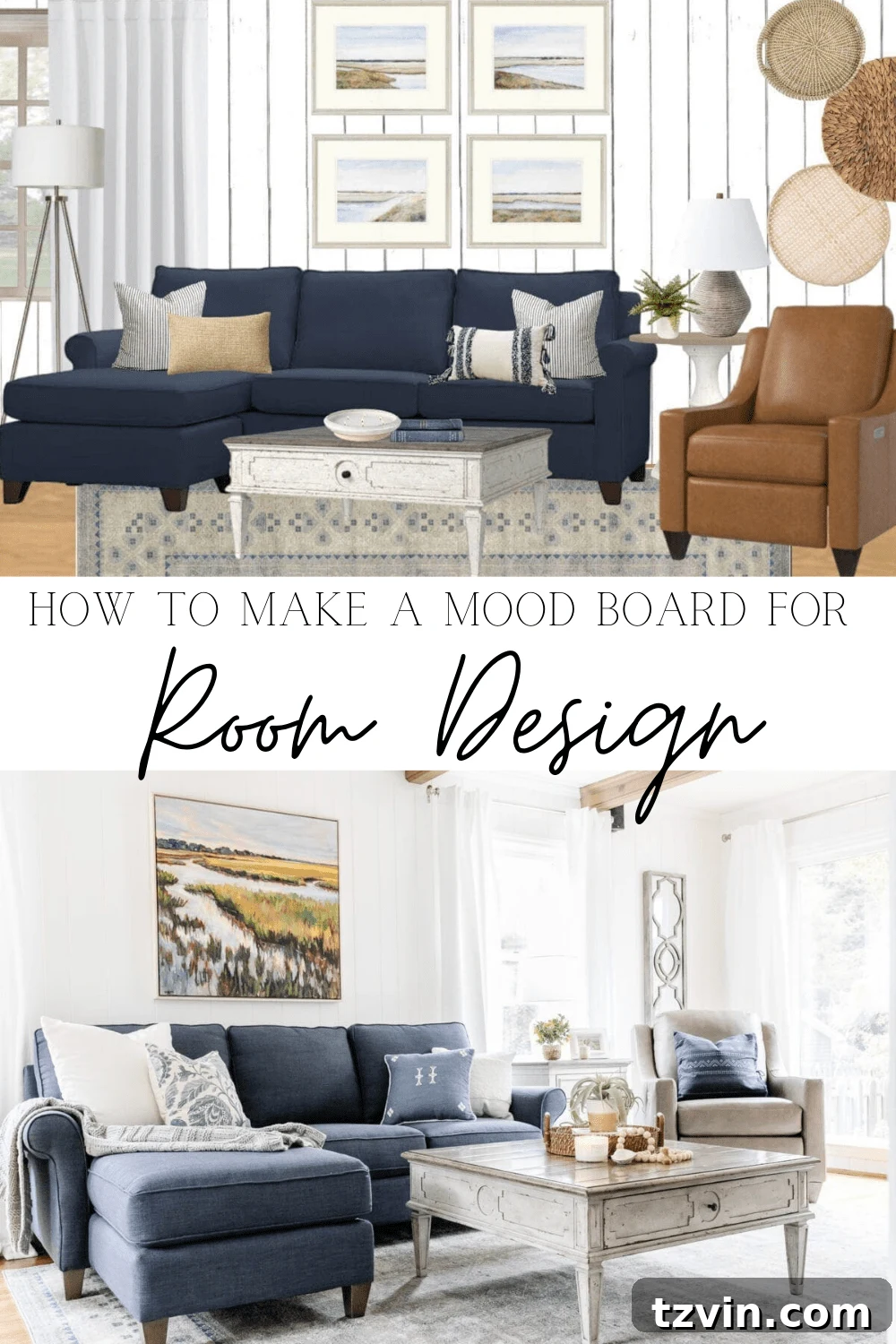 Create Stunning Room Mood Boards with Canva 20 Living room mood board design for modern coastal style