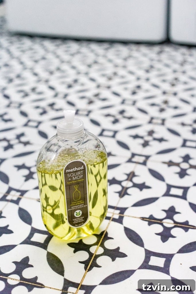 Our Vinyl Tile's 10-Month Durability Test 6 The best way to clean vinyl tile floors