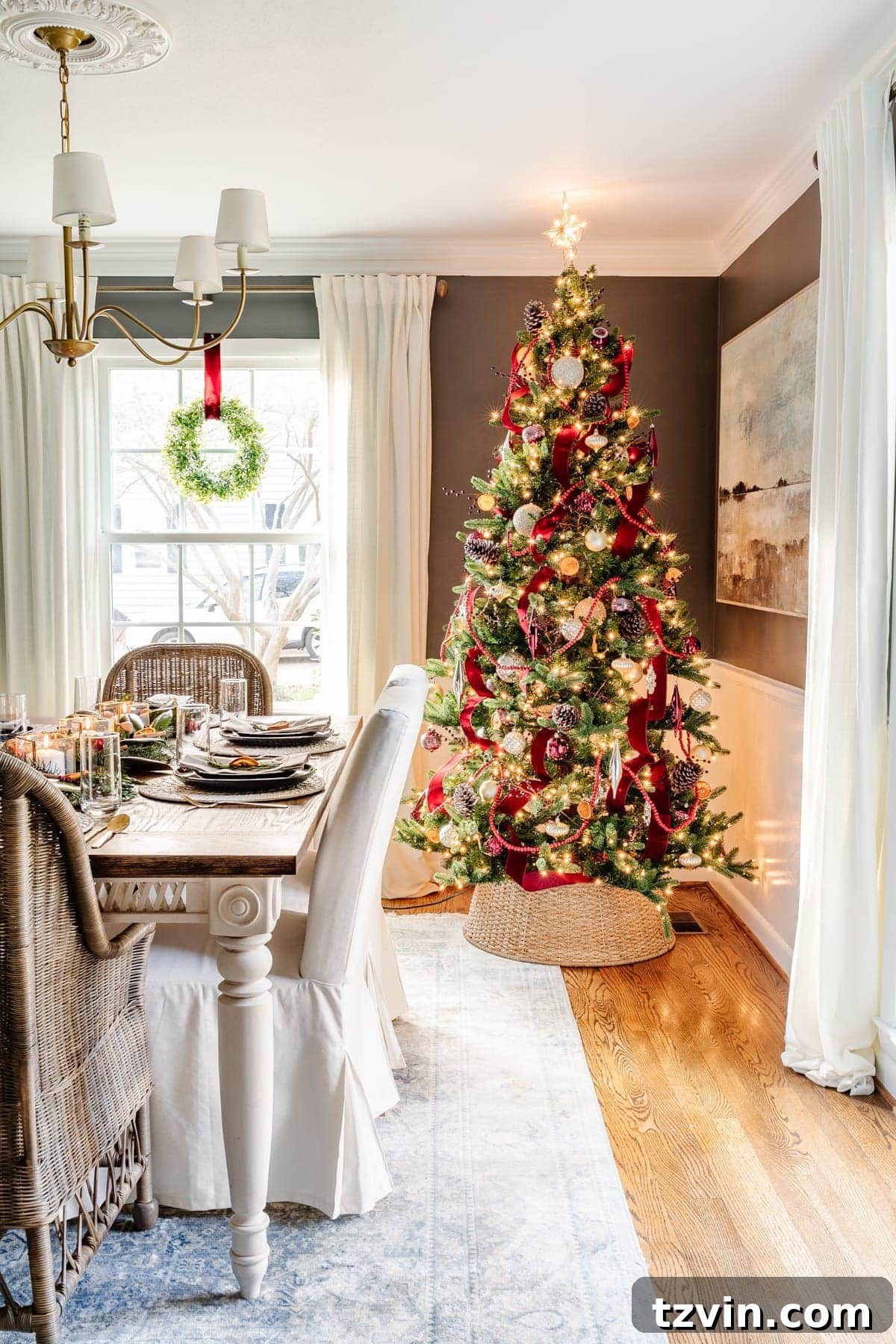 30 Must-Have Home Decor Treasures from Thrift Stores 55 A Christmas tree, an example of seasonal decor to find in thrift stores off-season.