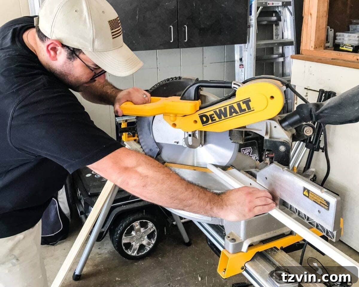 Frame Your Art: DIY Molding Mastery 4 miter and cope corners for chair rail