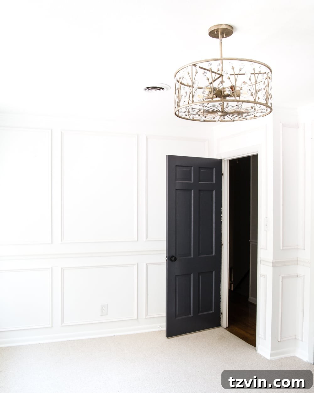 Elevating Nursery Lighting 11 A feminine, vintage, glam lighting update for a baby girl's nursery makeover. #nurserylighting #lightfixture #glamdecor #vintagedecor