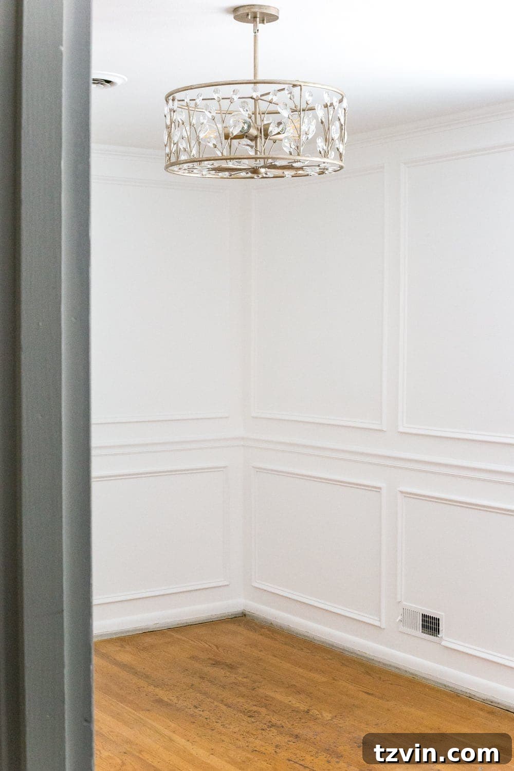 20 Chic and Affordable Nursery Gliders 2 Refinished Hardwood Floors in Nursery
