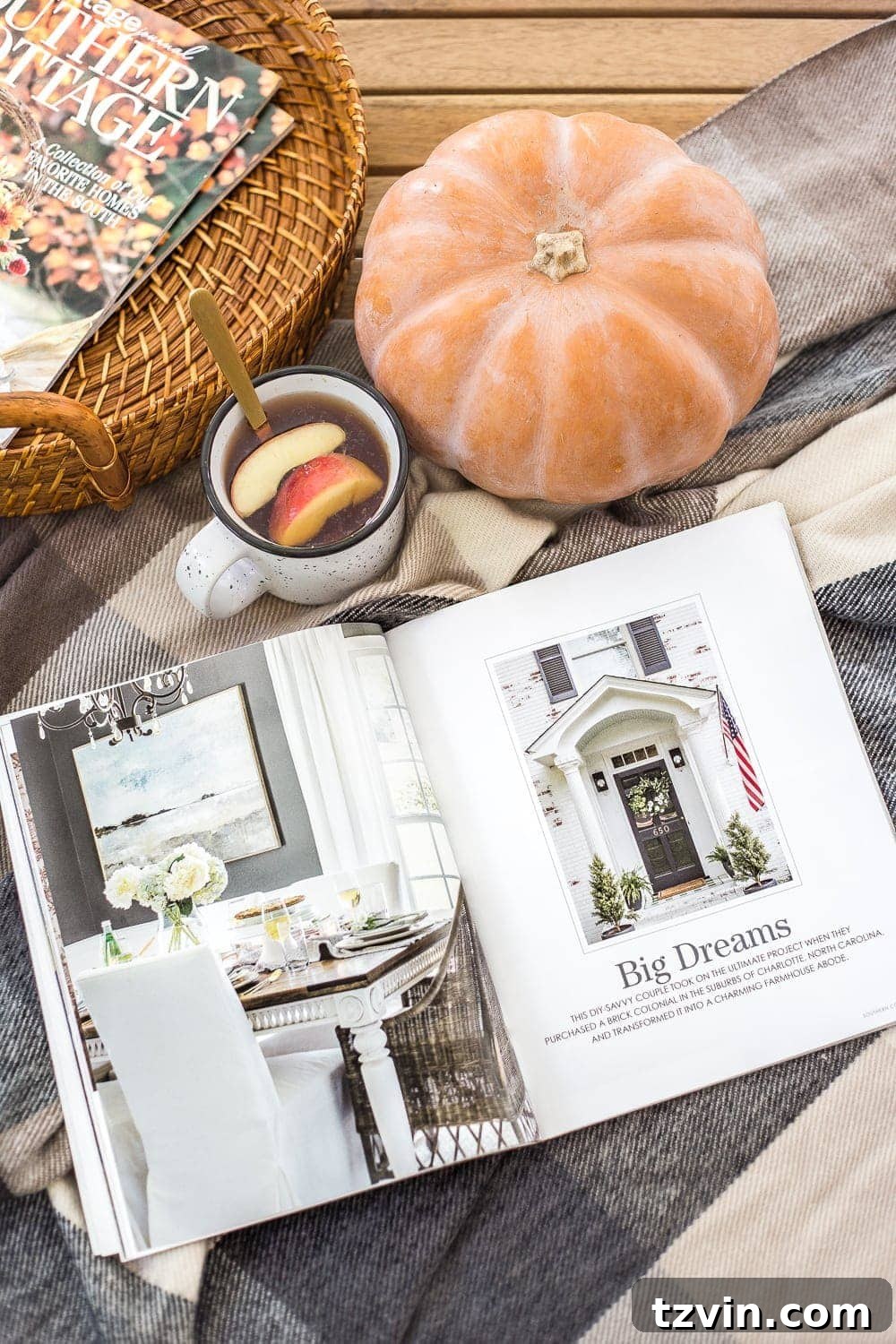 A modern take on the classic, breezy Southern cottage decorating style.