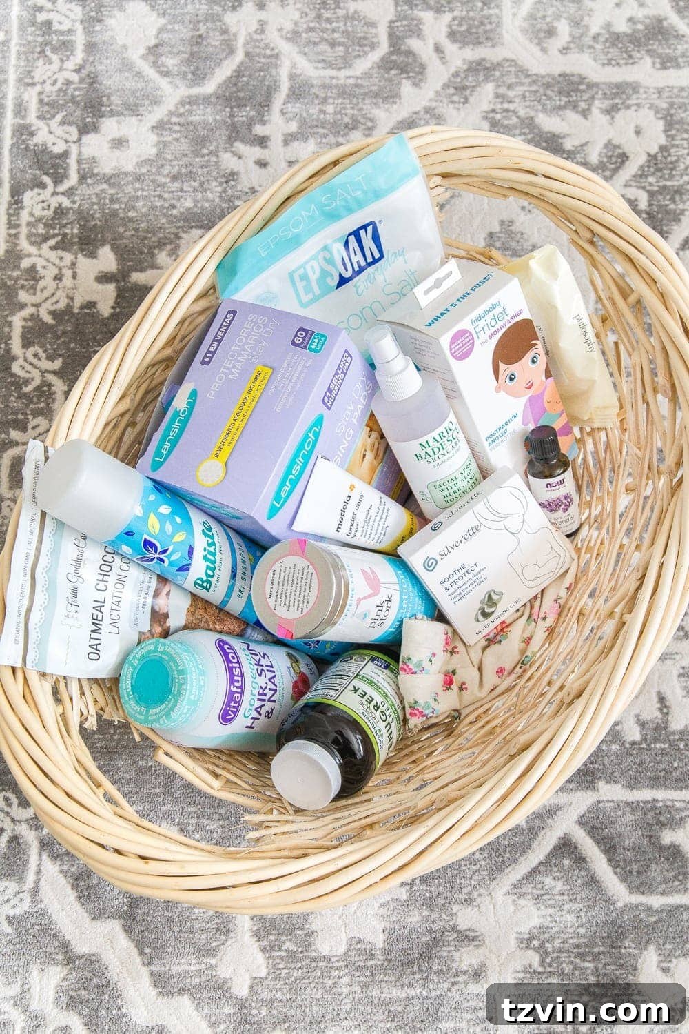 30 Postpartum Recovery Essentials Every New Mom Needs 3 A curated selection of postpartum recovery essentials including self-care items, pain relief products, and lactation aids for new mothers.