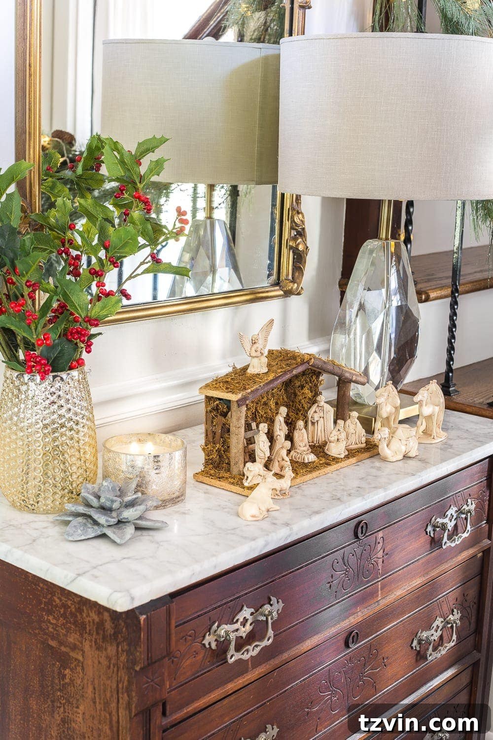 Family Photos Displayed in Foyer