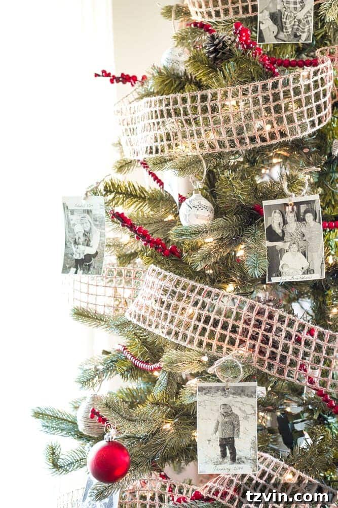 Handmade Holiday Magic: Affordable Christmas Decor for 2024 15 DIY ornaments created by printing old family photos, a heartfelt and inexpensive way to decorate your Christmas tree.
