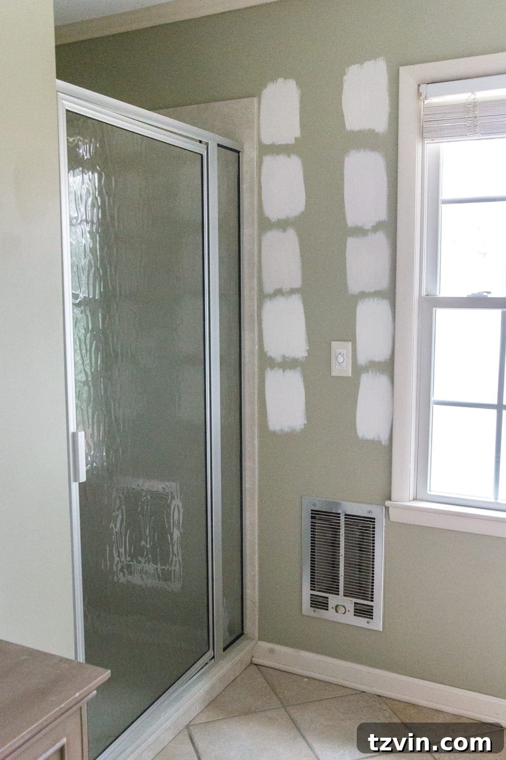 Master Bathroom Refresh Inspiration and Design Blueprint 14 Master bathroom before - showing paint swatches
