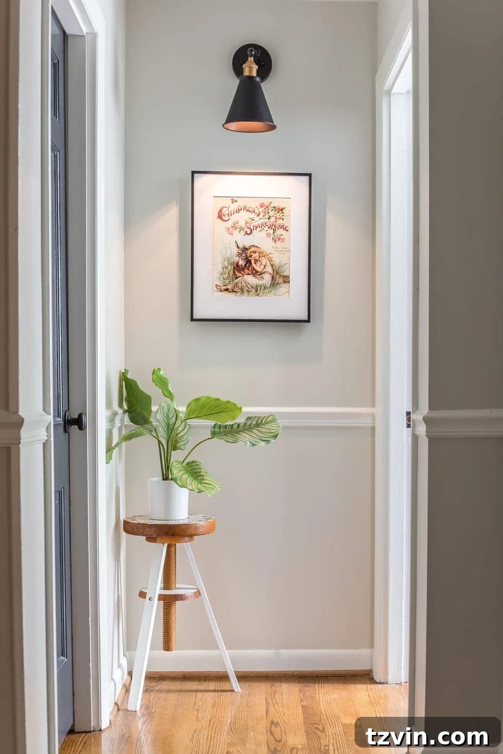 From Keys to Green: Piano Stool Plant Perch 9 A global designer-inspired DIY plant stand made from a thrifted piano stool using just spray paint and a doily for a quick and easy makeover. #plantstand #pianostool #globaldecor #spraypaint #thriftstoreflips #thrifting #diyhomedecor #thriftedhomedecor