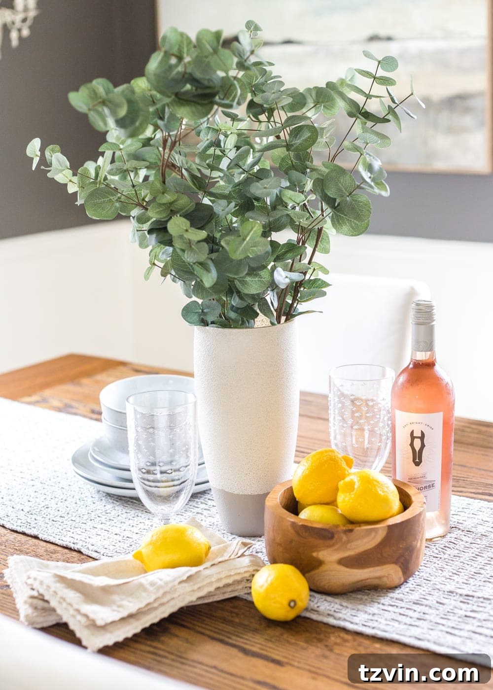 Stoneware Style from Thrift Store Treasures 3 How to add a stoneware look to thrifted glass vases and bottles using just paint. #stoneware #diystoneware #stonewarevase