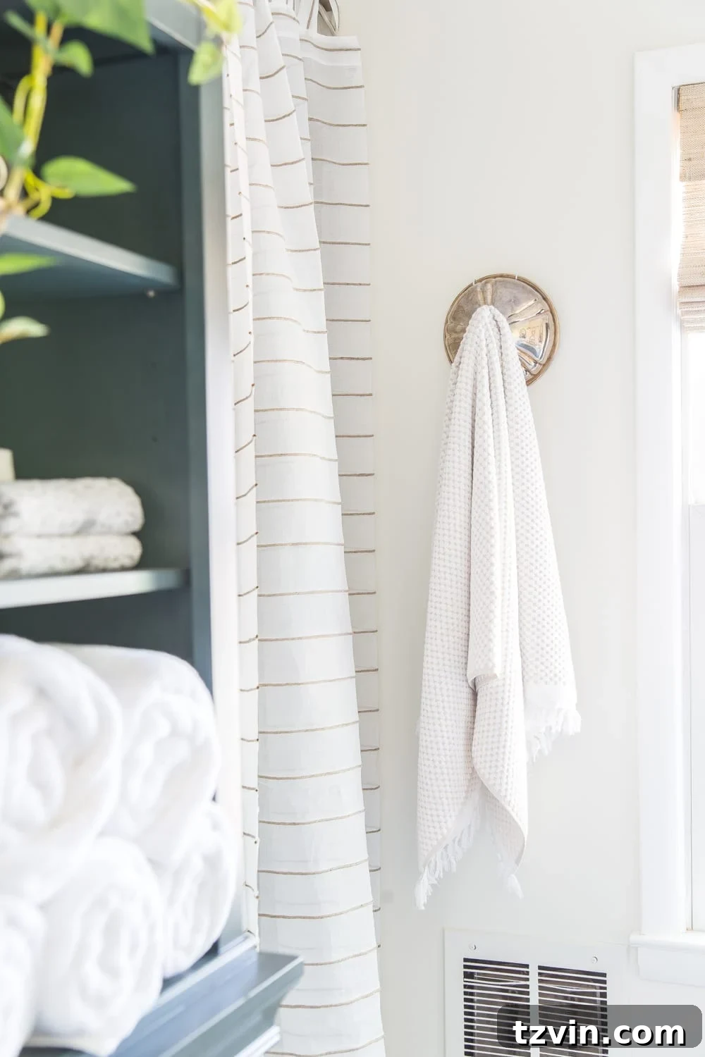 Master Bathroom Makeover: Stunning Results On A Budget 26 Charming DIY towel hooks made from repurposed chafing dish lids