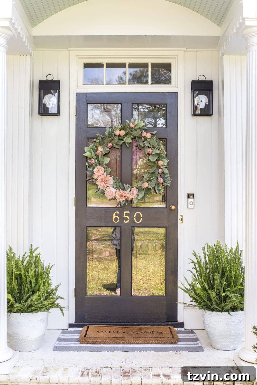 Springtime Front Porch Makeover 8 Clean Porch