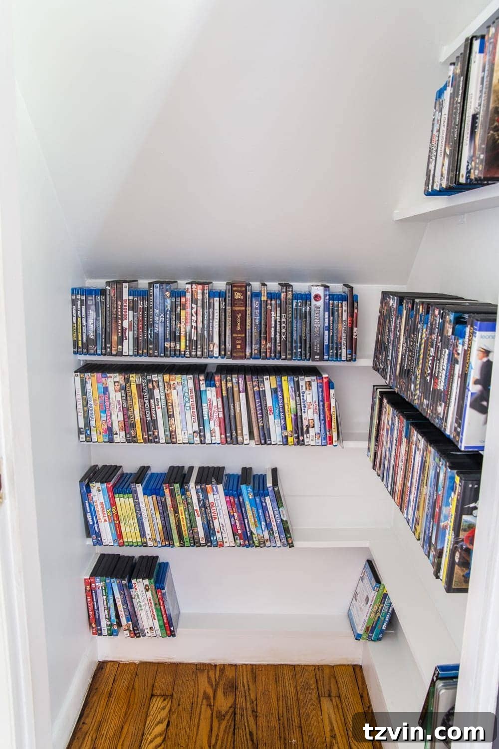 DIY DVD Storage Closet