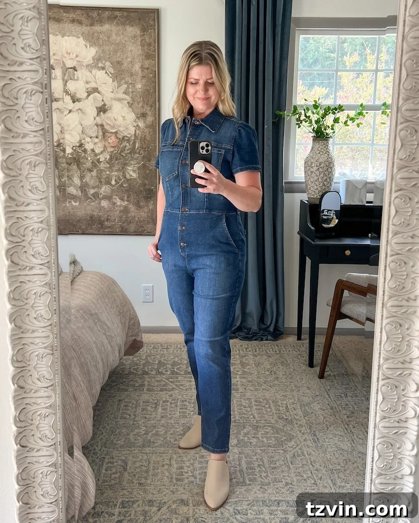jumpsuit outfit to hide belly
