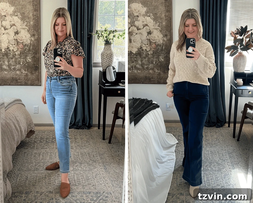 best mom jeans for hiding pooch