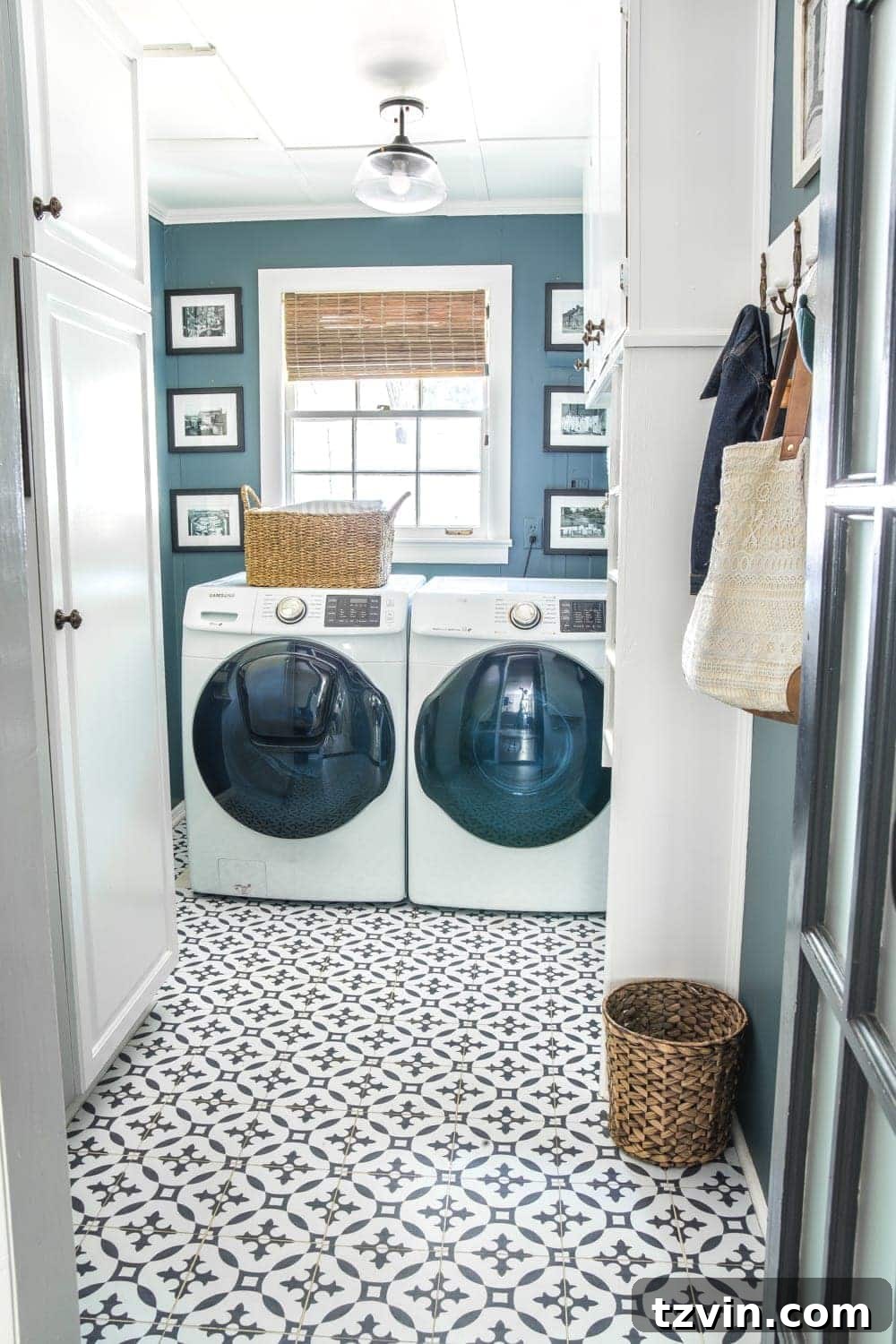 Navigating Washer and Dryer Connections 12 Bright and clean laundry room with modern appliances
