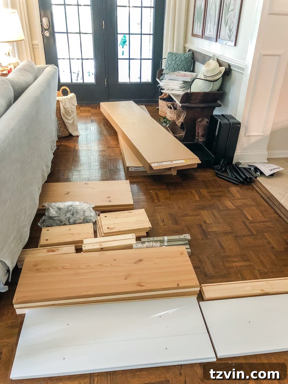 Hacking IKEA Hemnes for Your Pantry 7 Assembling IKEA Hemnes cabinets for a DIY pantry project