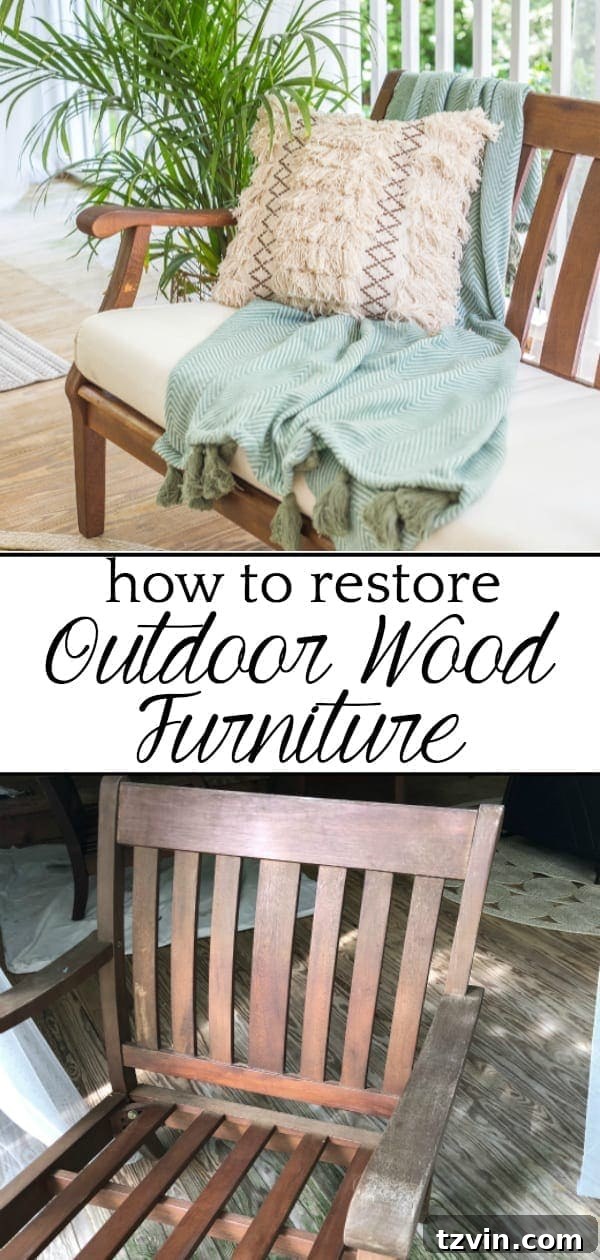 How to Restore Outdoor Wood Furniture
