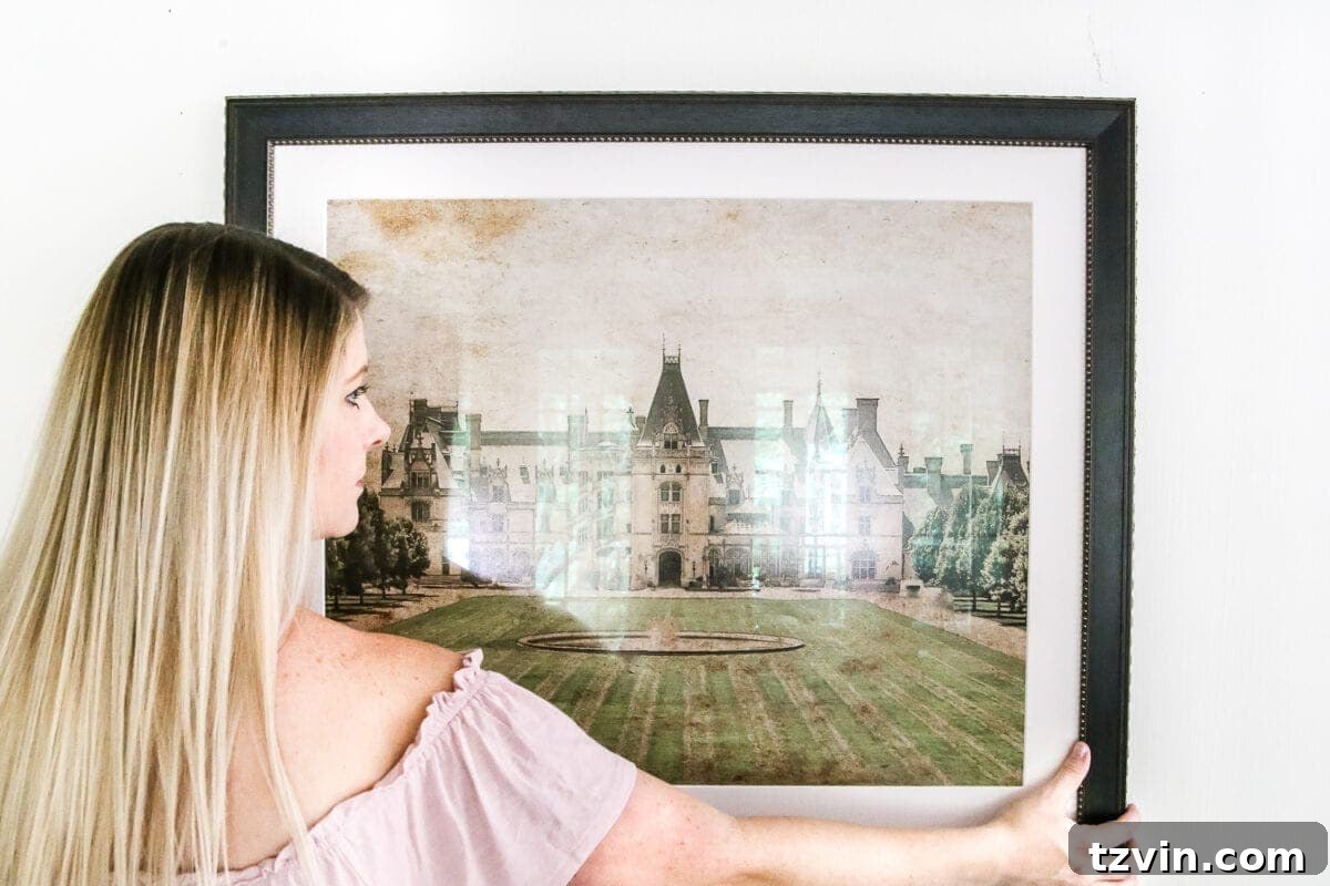 8 Personalized Art Ideas to Warm Your Home 5 Sentimental art idea - Frame an art print of your old honeymoon spot, showcasing a beautiful interior setting