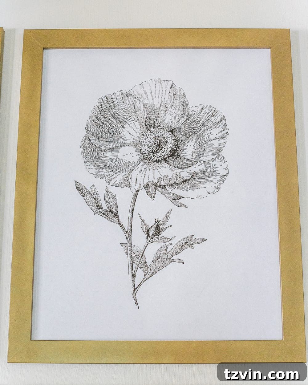 Modern Botanical Elegance Prints 4 The best aged brass spray paint for frames, giving a luxurious and modern touch to botanical art prints.