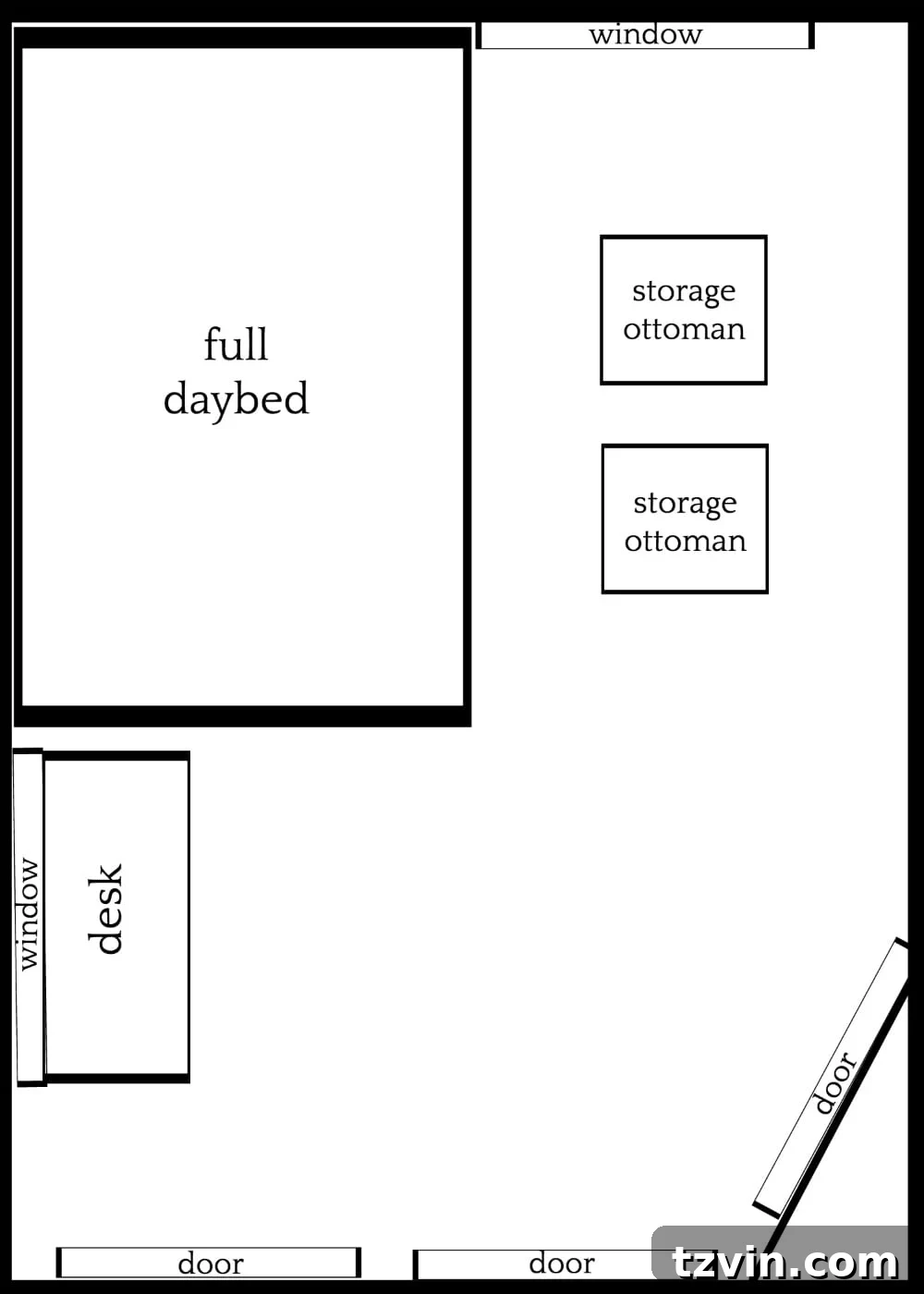 Maximize Your Small Bedroom: 3 Clever Layouts 4 3 Furniture Layouts for a Small Bedroom With an Off-Centered Window