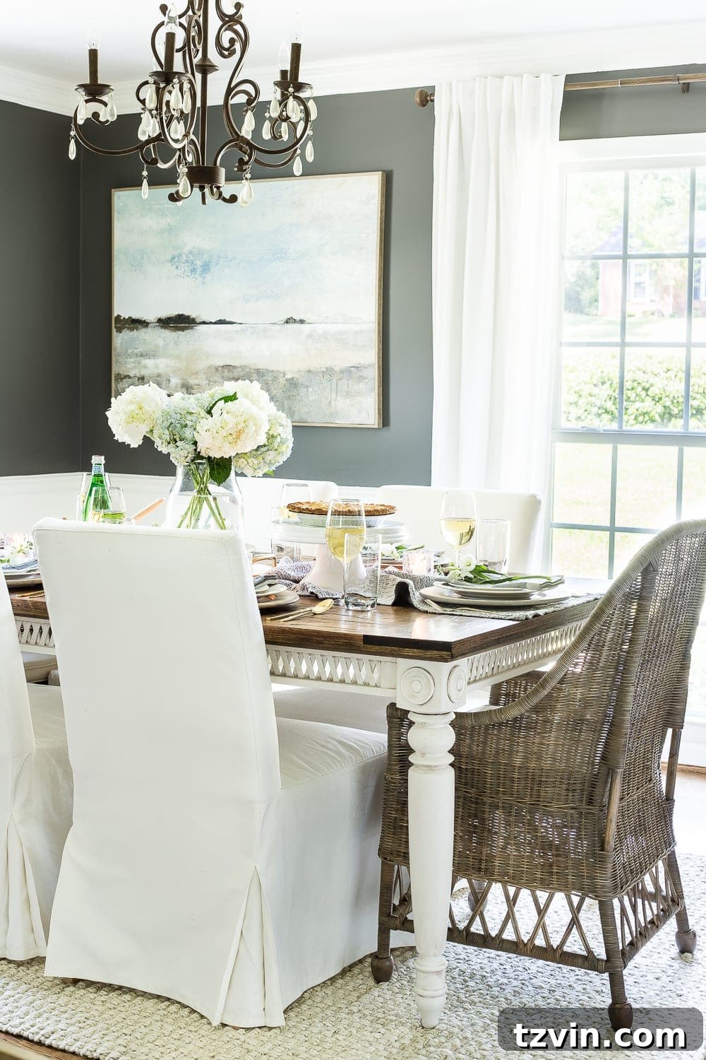 Big impact room decor by hanging dynamic and large-scale art