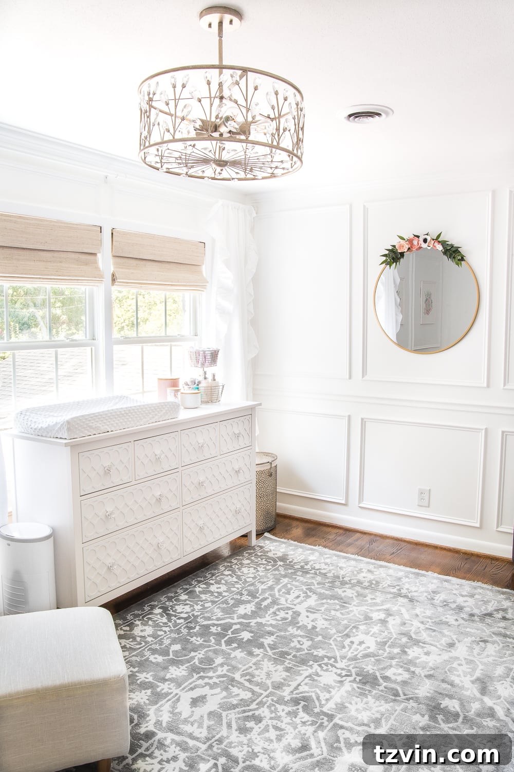Big impact room redecoration by swapping rugs with another room for a fresh look