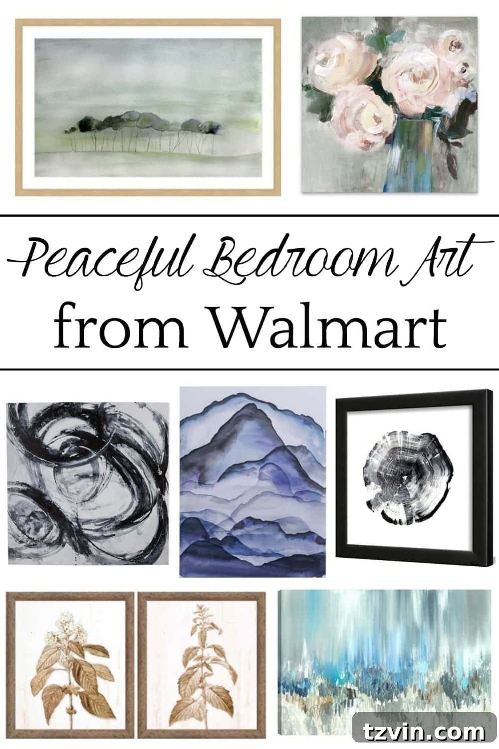 Master Bedroom Oasis: New Artistic Tranquility 7 Peaceful Bedroom Art Ideas from Walmart